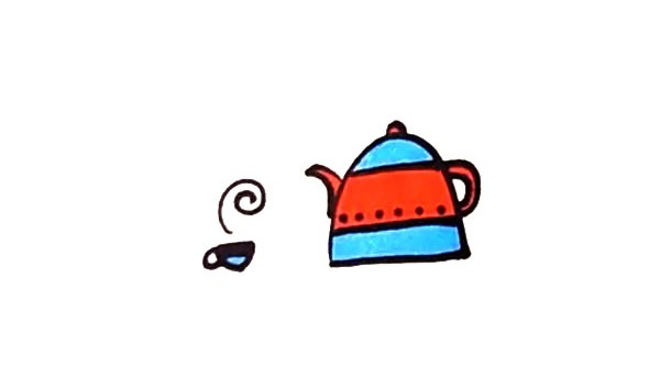 茶壶简笔画步骤图
