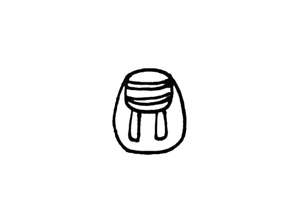 双肩背包简笔画