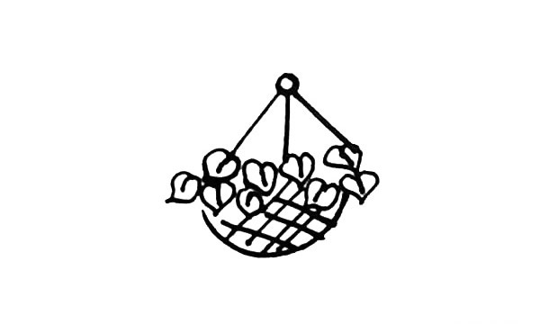 吊篮简笔画