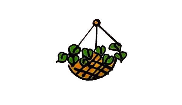 吊篮简笔画