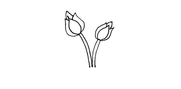 月季花简笔画的画法