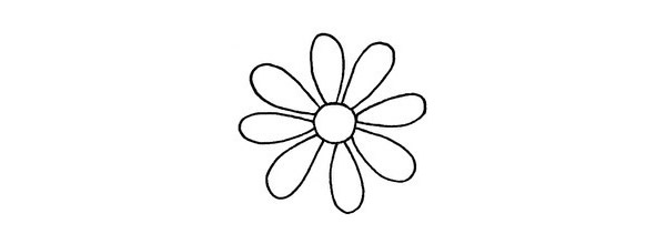 菊花简笔画