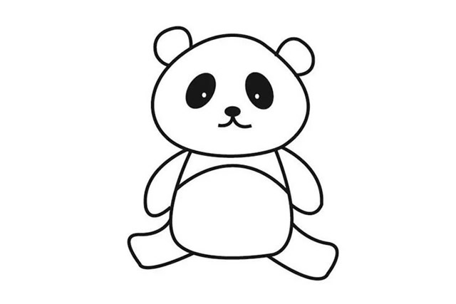 大熊猫简笔画