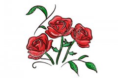 情人节玫瑰花简笔画教程