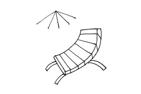 沙滩椅简笔画