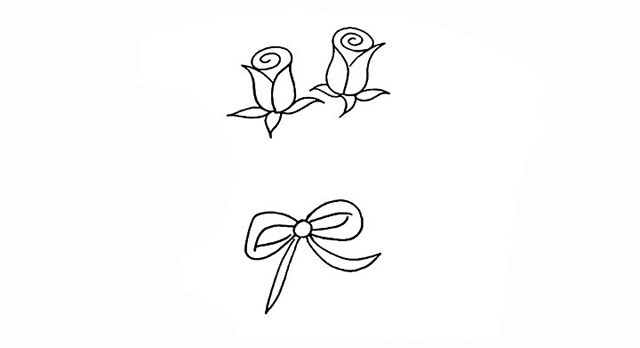 玫瑰花简笔画