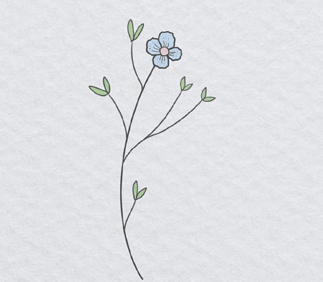 创意花朵简笔画图片