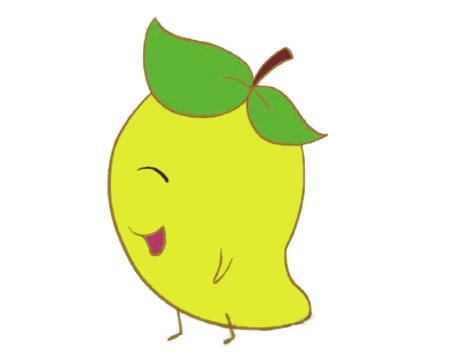 芒果简笔画图片