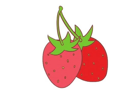草莓简笔画图片