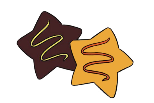 饼干简笔画图片