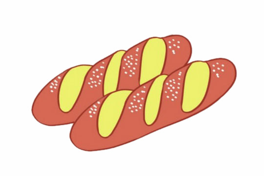 面包简笔画图片