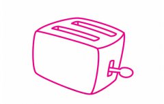 多士炉简笔画的画法步骤教程及图片大全