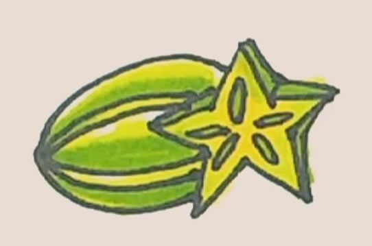 杨桃简笔画图片