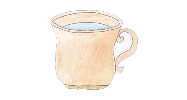 水杯简笔画完成图