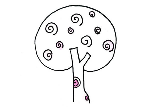 创意树木简笔画图片