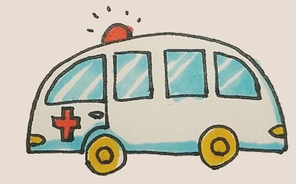 救护车简笔画