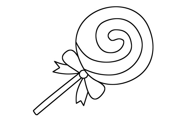 棒棒糖简笔画