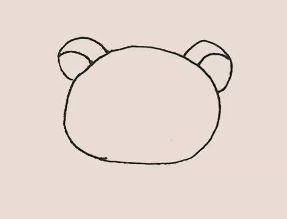 轻松熊简笔画