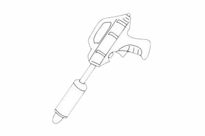 水枪玩具简笔画图片大全作品五