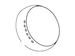 玩具鼓简笔画图片步骤二