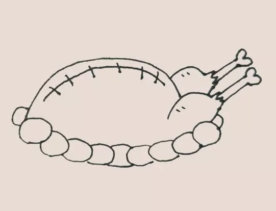 火鸡大餐简笔画