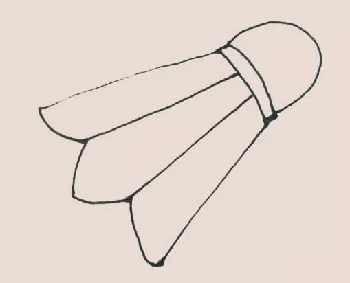 羽毛球简笔画