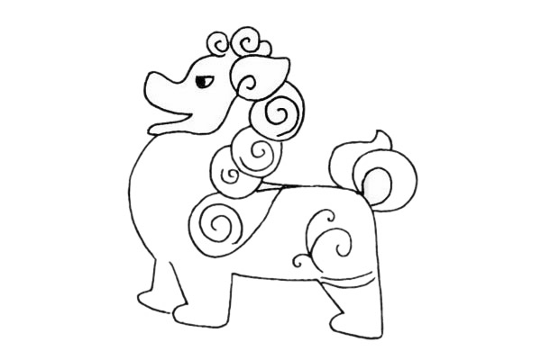 貔貅简笔画图片