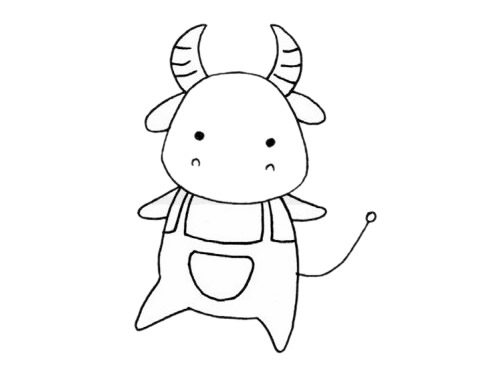 驼牛简笔画图片