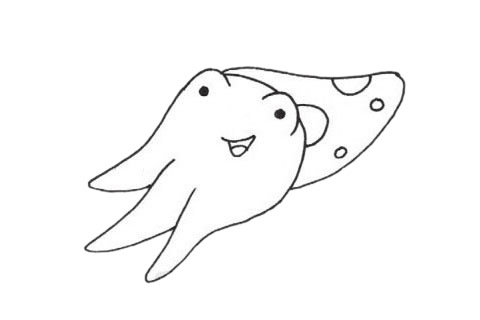 乌贼简笔画图片