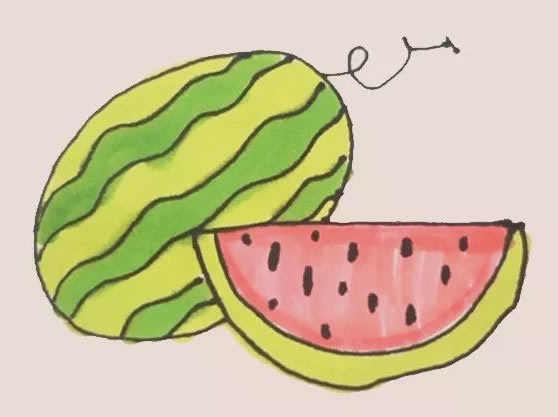 西瓜简笔画