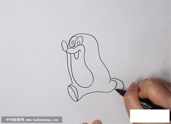 鼹鼠简笔画