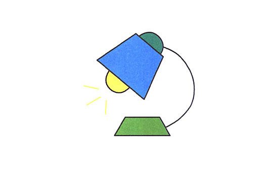 台灯简笔画