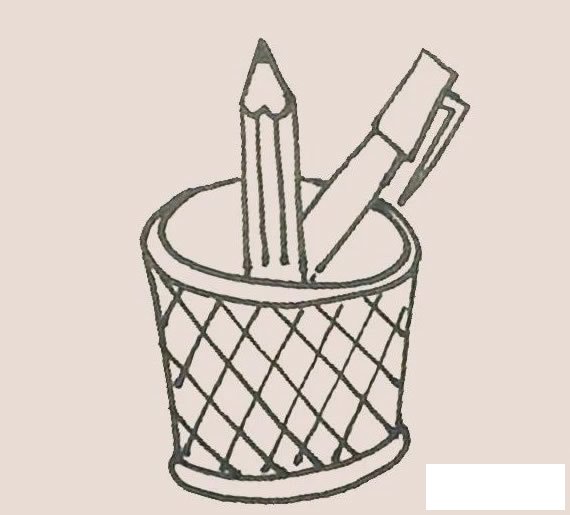 笔筒简笔画