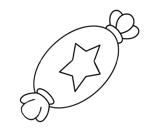 糖果简笔画大全