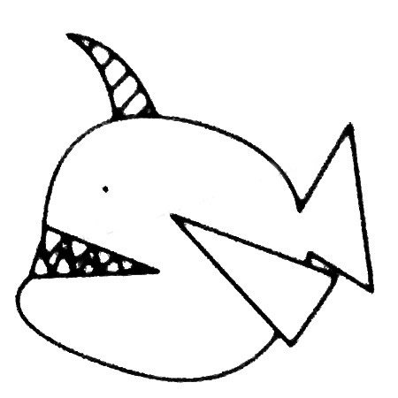独角鲸简笔画图片大全