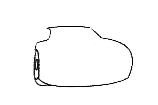 跑车简笔画