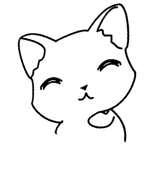 可爱的小猫简笔画