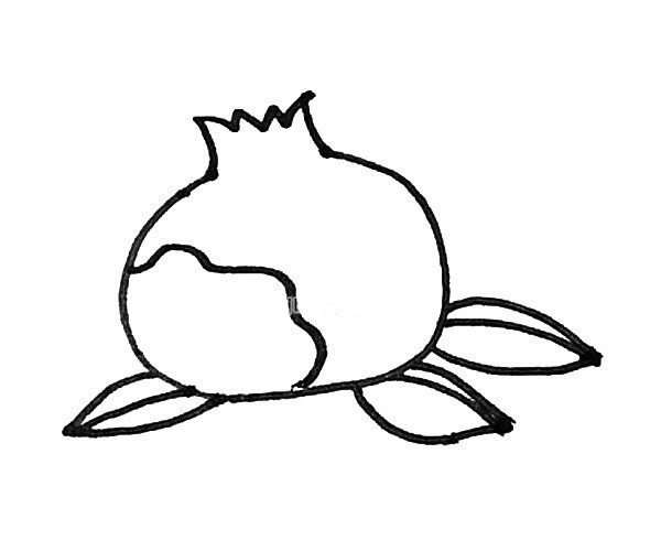 石榴简笔画