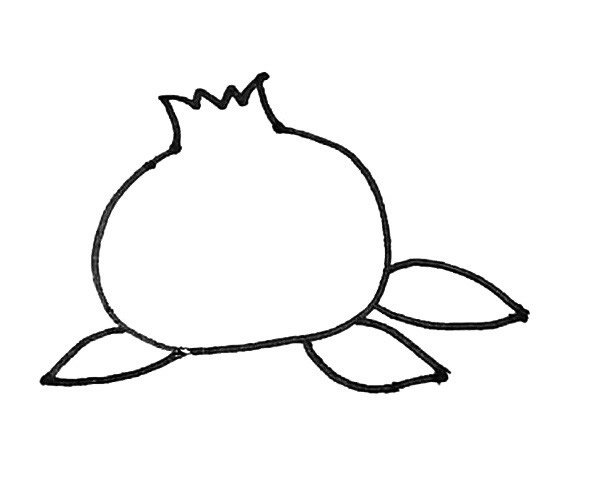 石榴简笔画