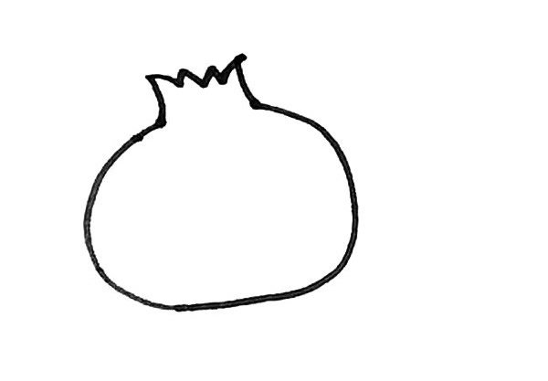 石榴简笔画