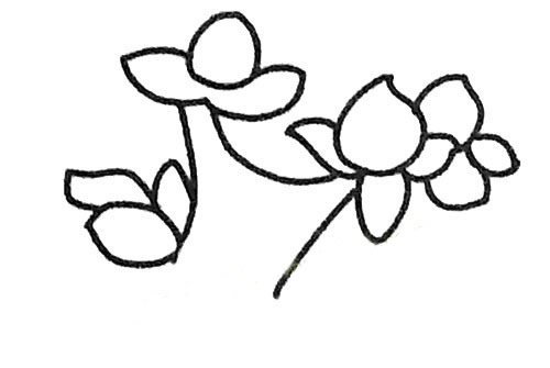 桃树简笔画图片