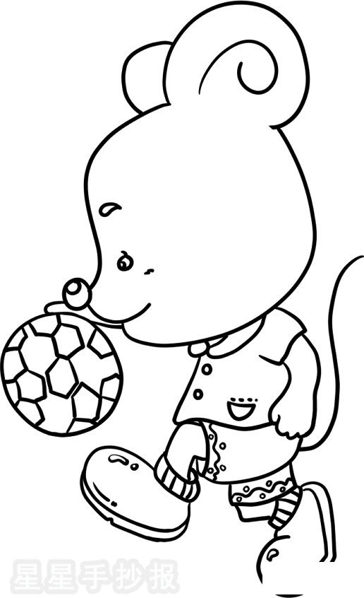 小老鼠简笔画