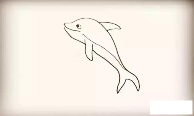 海豚简笔画