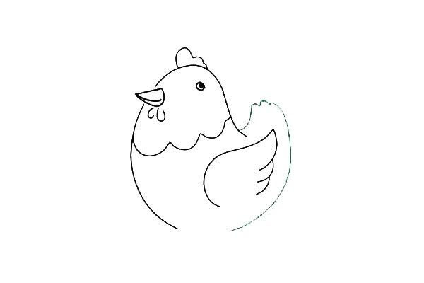 母鸡简笔画