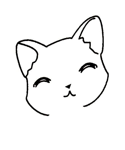 小猫图片大全简笔画