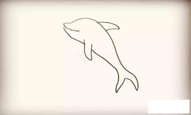 海豚简笔画