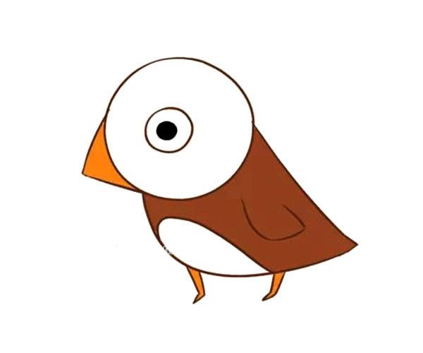 麻雀简笔画