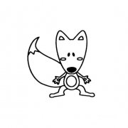 狐狸的卡通画法简笔画