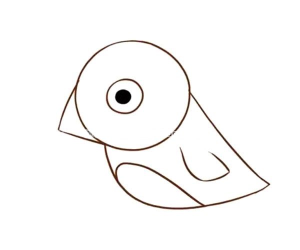 麻雀简笔画