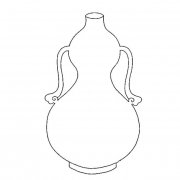 葫芦花瓶物品简笔画步骤图片大全